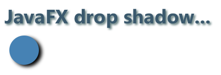 DropShadow对cirle和文本的视觉效果