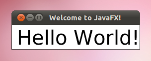 在Linux上可视化呈现JavaFX Stage
