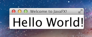 Mac OSX上的JavaFX Stage的可视化渲染
